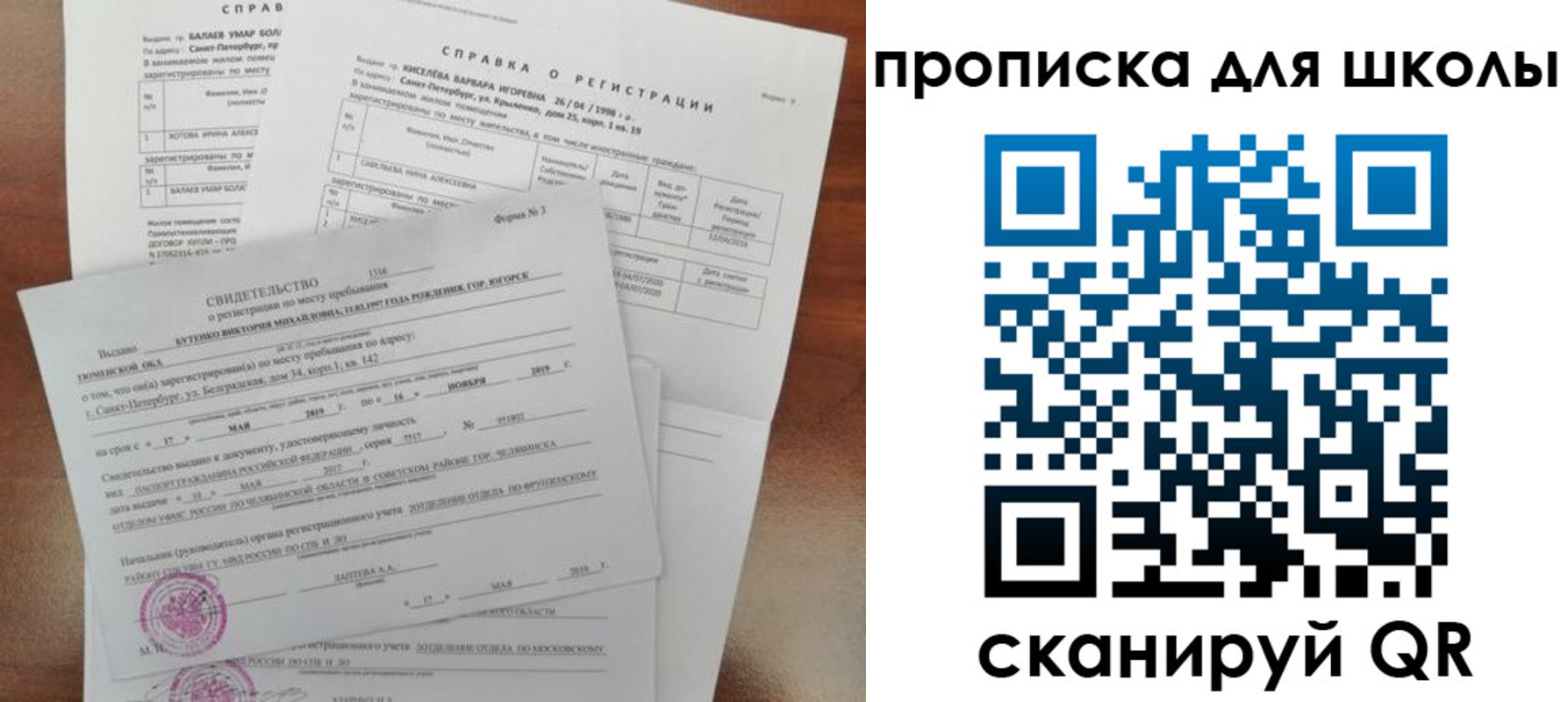 прописка ребенка в Щёкино